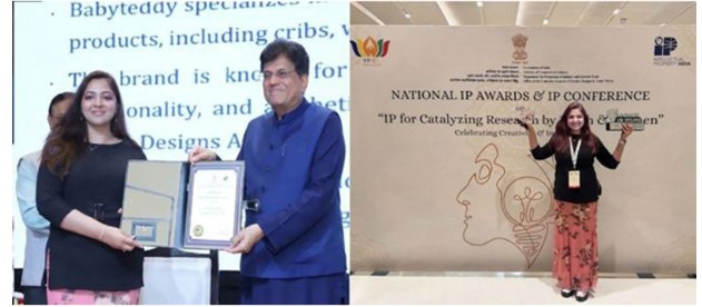 Woman Entrepreneur Kranti Bari, Founder of BabyTeddy, Honoured with Two Prestigious National Awards for Patented Baby Safety Products
